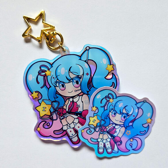 Vocaloid - Hatsune Miku Keychain/Sticker Set